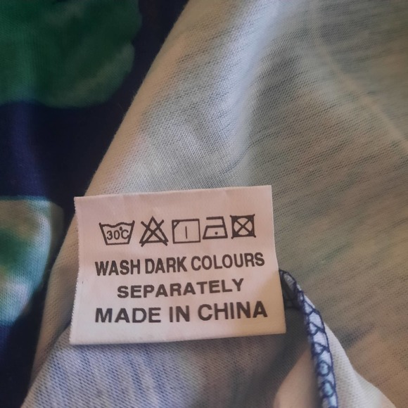 VotePretty Womens V-Neck Spaghetti Strap Tropical Swing Dress Size Large NWT - Picture 7 of 8